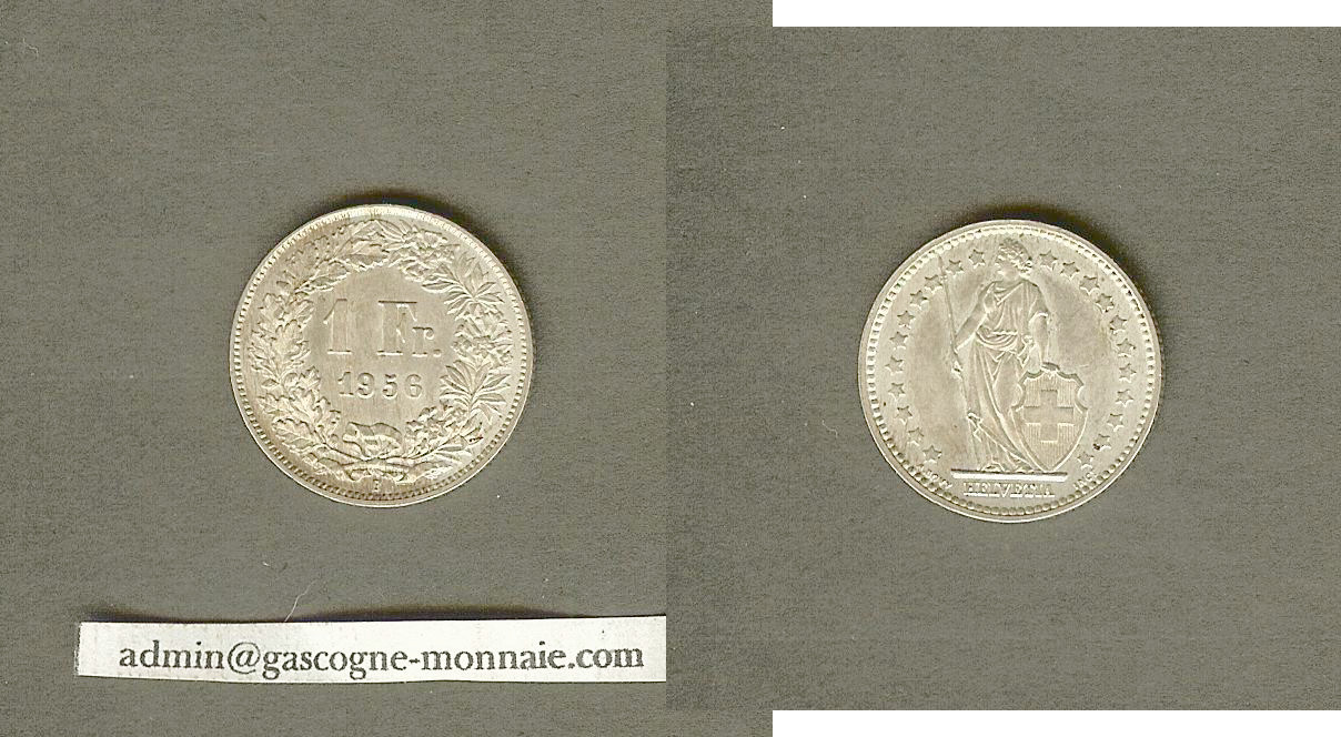 Switzerland 1 franc 1956 Unc